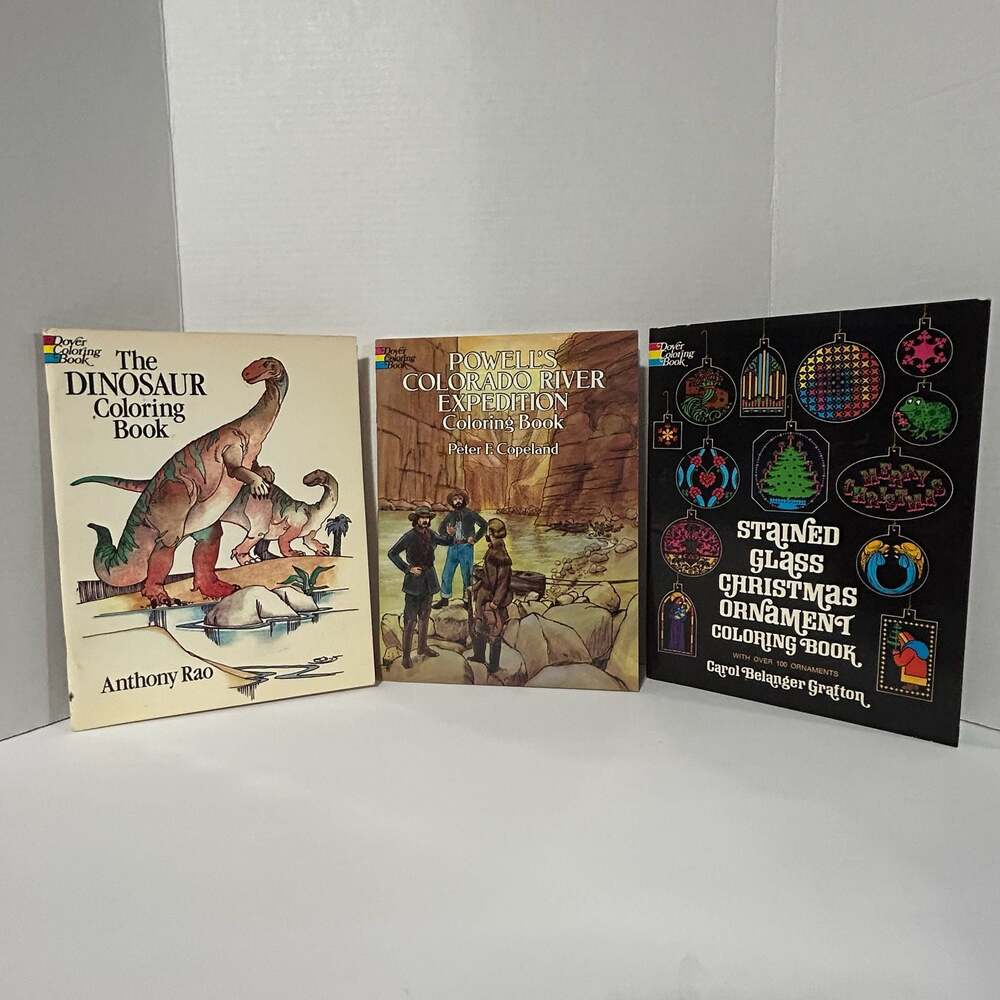 Lot of 3 Dover Coloring Books